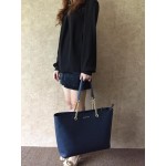 [NEW MICHAEL KORS 30S6GJ8T2L JET SET TRAVEL MEDIUM SAFFIANO LEATHER TOTE